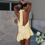 Nathaly Halter Mini Dress