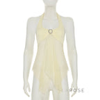 Nava Cropped Mesh Vest