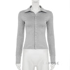 Nayelis Buttoned Polo Top