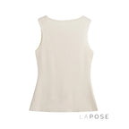 Neely Gold Button Knit Vest