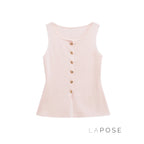 Neely Gold Button Knit Vest