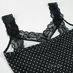 Niya Polka Dot Lace Camisole