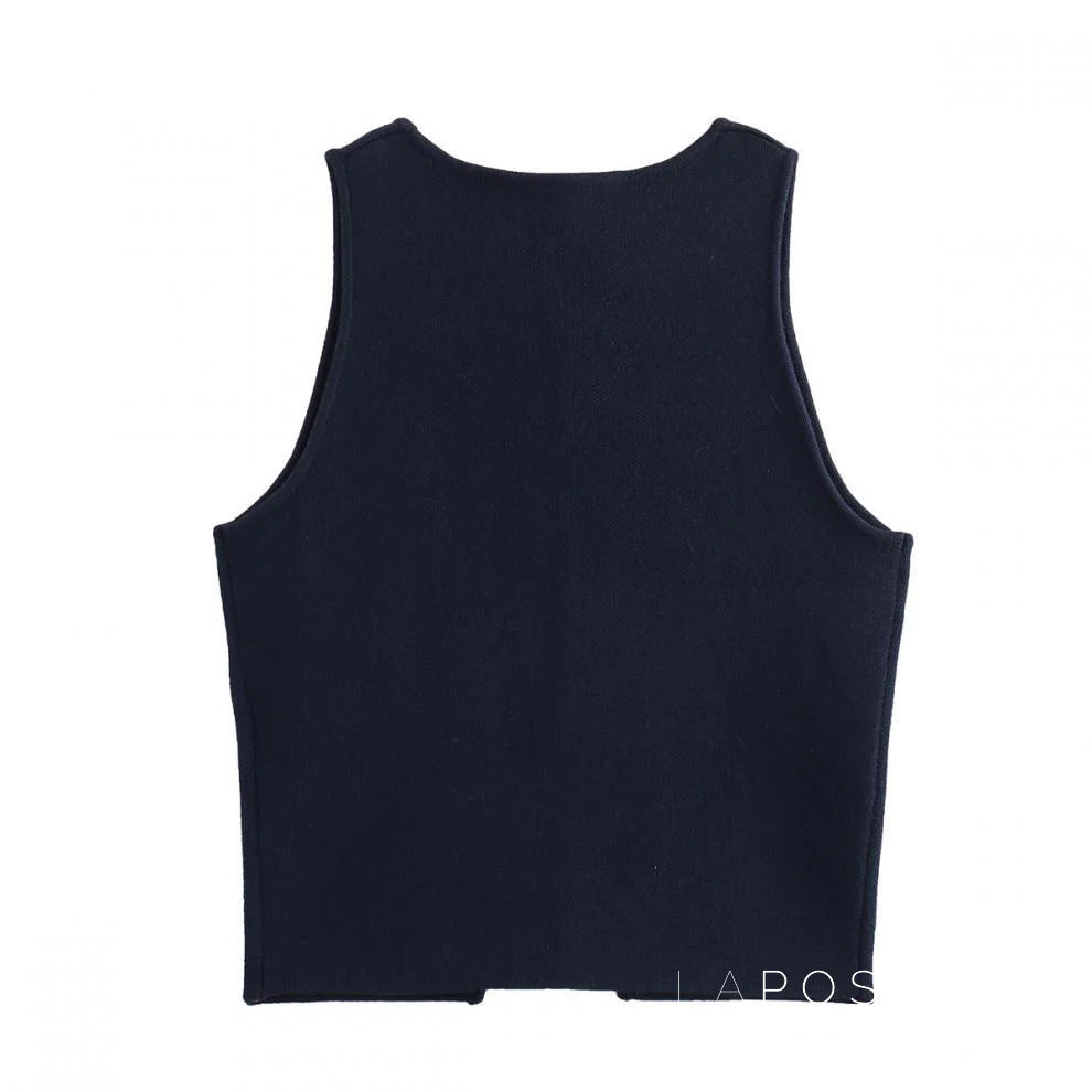 Novalee Cropped Knit Vest