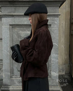Novella Suede Belted Jacket
