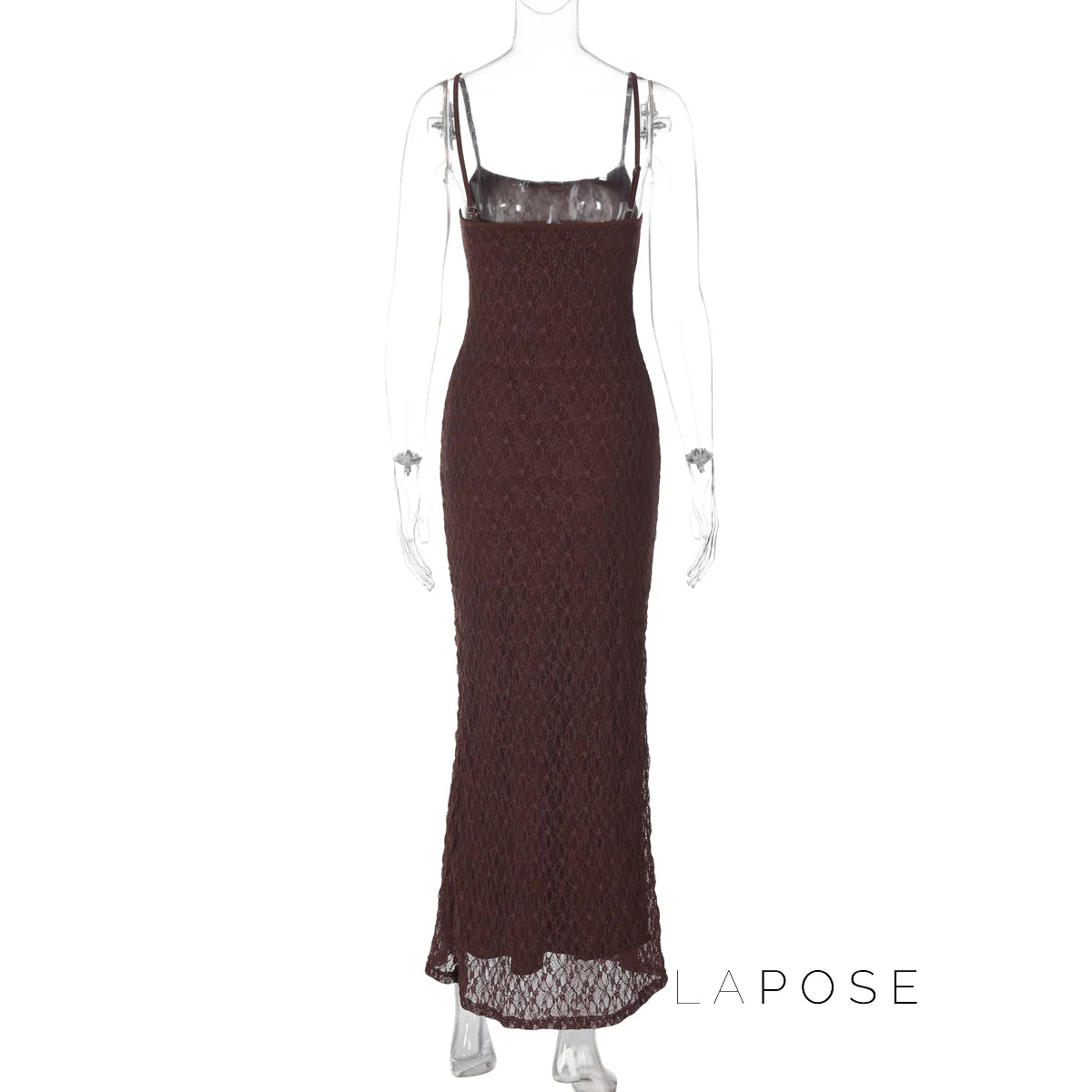 Philomena Lace Mesh Maxi Dress