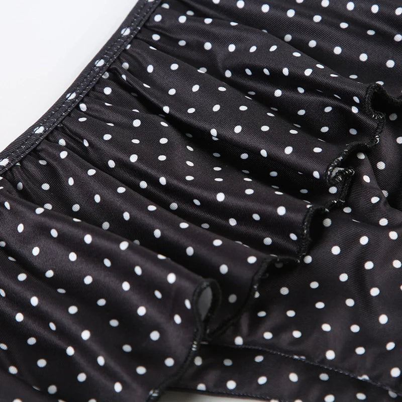 Polka Dot Ruffle Two-Piece Bikini