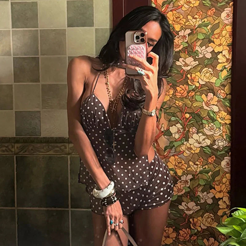 Polka Dot Two-Piece Short Set