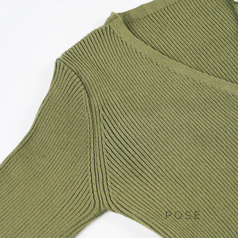 Quetzalli Button-Up Knit Top