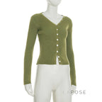 Quetzalli Button-Up Knit Top