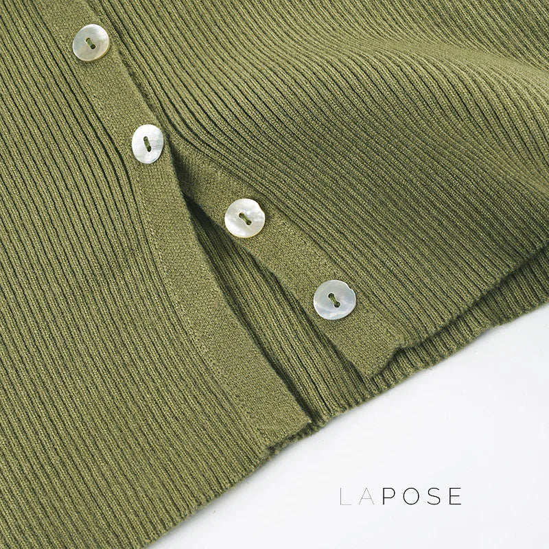 Quetzalli Button-Up Knit Top