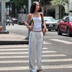 Raeya White Knit Pants