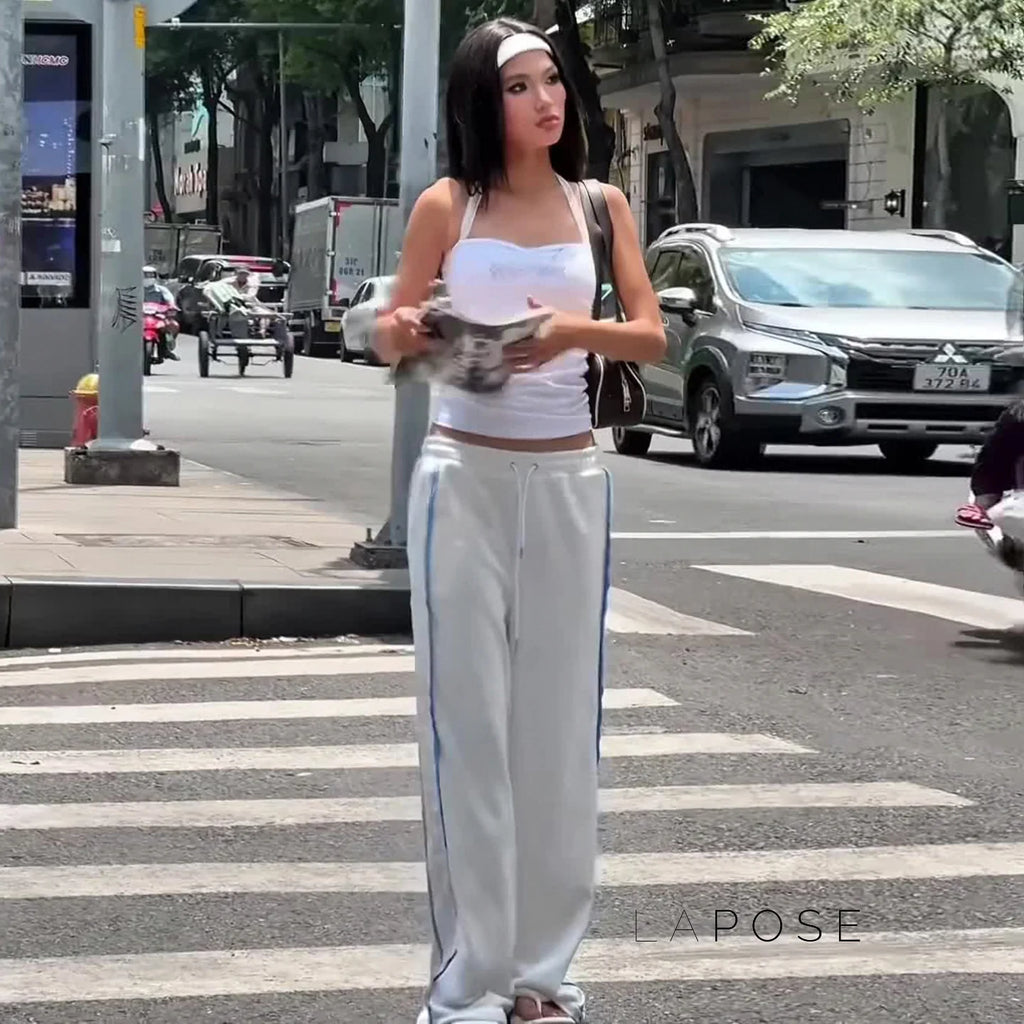 Raeya White Knit Pants