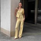 Raylee Knit V-Neck Pant Set