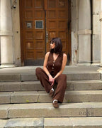 Raylee Knit V-Neck Pant Set