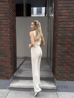 Raylee Knit V-Neck Pant Set