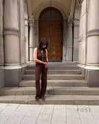 Raylee Knit V-Neck Pant Set