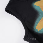 Razan Abstract Print Crop Top