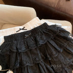 Reagen Tiered Bow Mini Skirt
