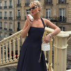 Reaghan Halter Backless Maxi Dress