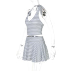 Rheya Striped Knit Mini Skirt Set