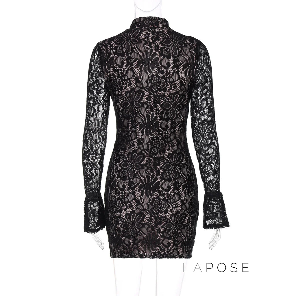 Riley Lace Bodycon Midi Dress