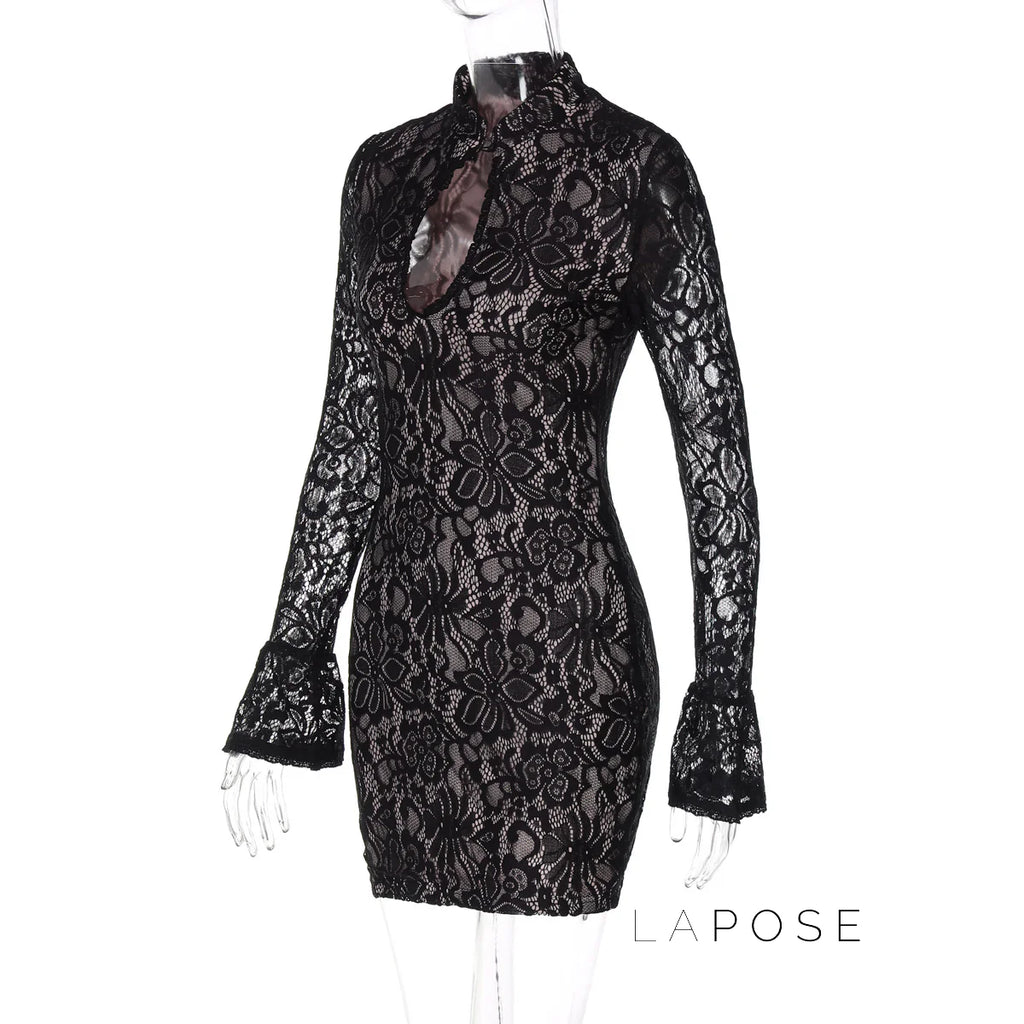 Riley Lace Bodycon Midi Dress