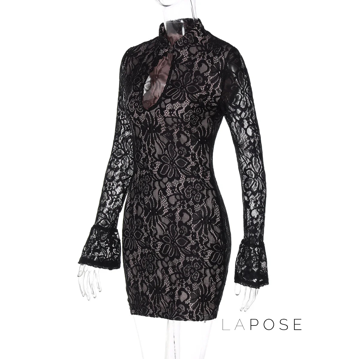 Riley Lace Bodycon Midi Dress