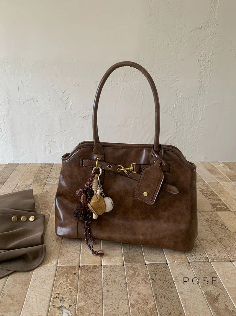 Ripley Briefcase Faux Leather Bag