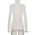 Saachi Button-Up Knit Top