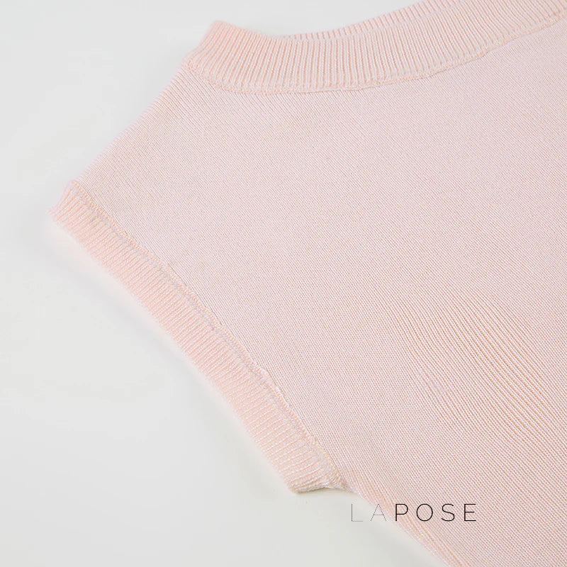 Saja Off-Shoulder Knit Crop Top