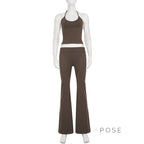 Samyra Halter Backless Pant Set