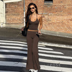 Samyra Halter Backless Pant Set