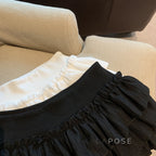 Sania A-Line Tiered Mini Skirt