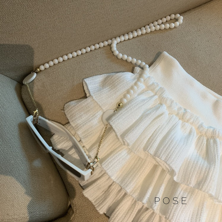 Sania A-Line Tiered Mini Skirt