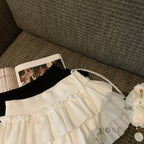 Sania A-Line Tiered Mini Skirt