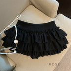 Sania A-Line Tiered Mini Skirt