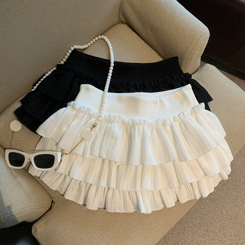 Sania A-Line Tiered Mini Skirt