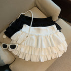 Sania A-Line Tiered Mini Skirt
