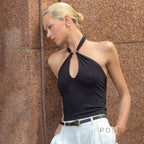 Sanya Metal Ring Halter Top