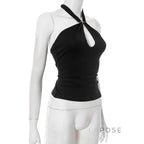 Sanya Metal Ring Halter Top