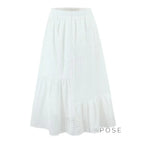 Saray Embroidered Cutout Skirt Set
