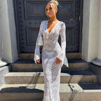 Sariyah Sheer Lace Maxi Dress