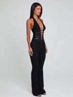 Sawyer Lace Mesh Jumpsuit