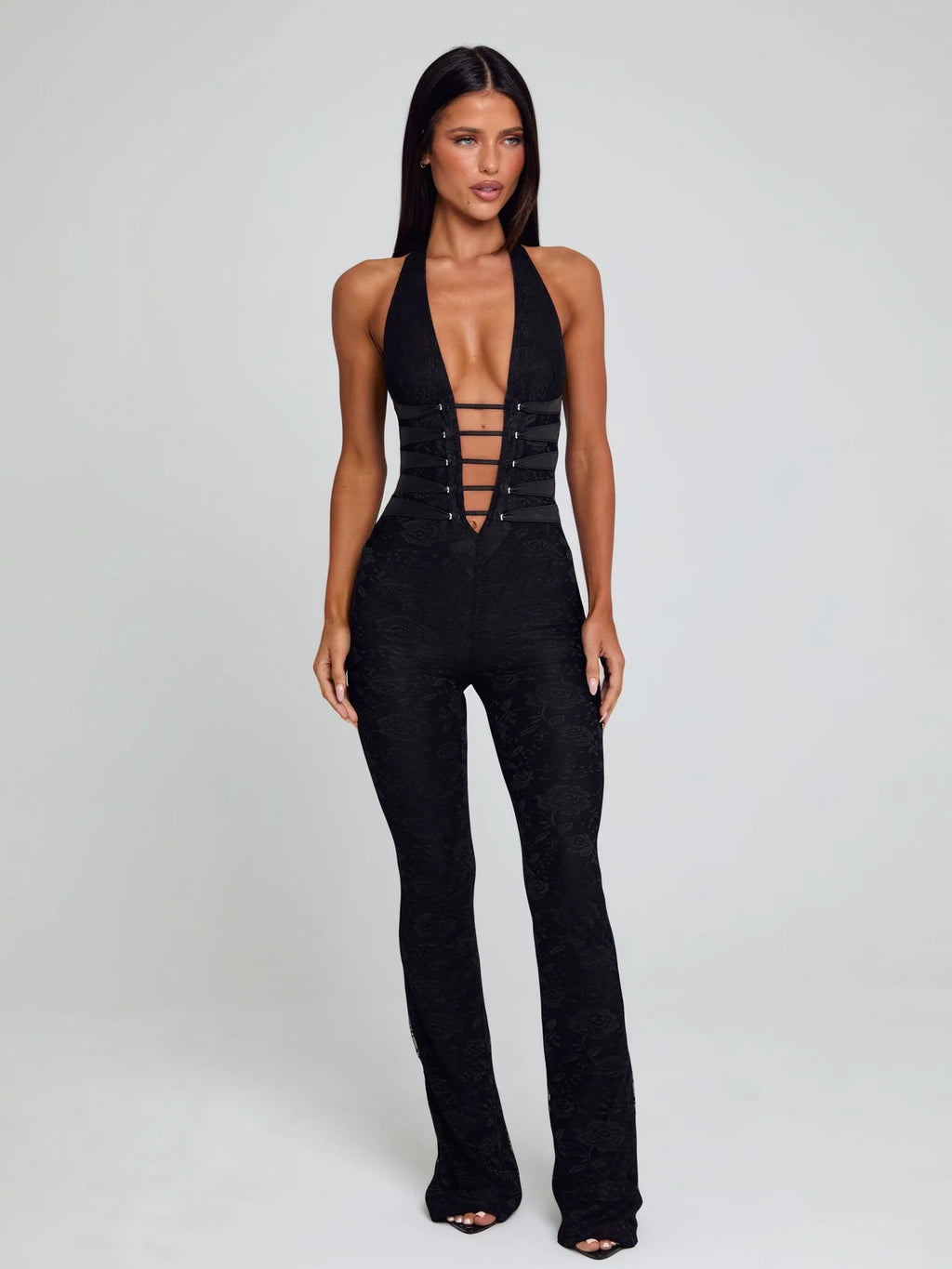Sawyer Lace Mesh Jumpsuit
