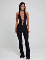 Sawyer Lace Mesh Jumpsuit