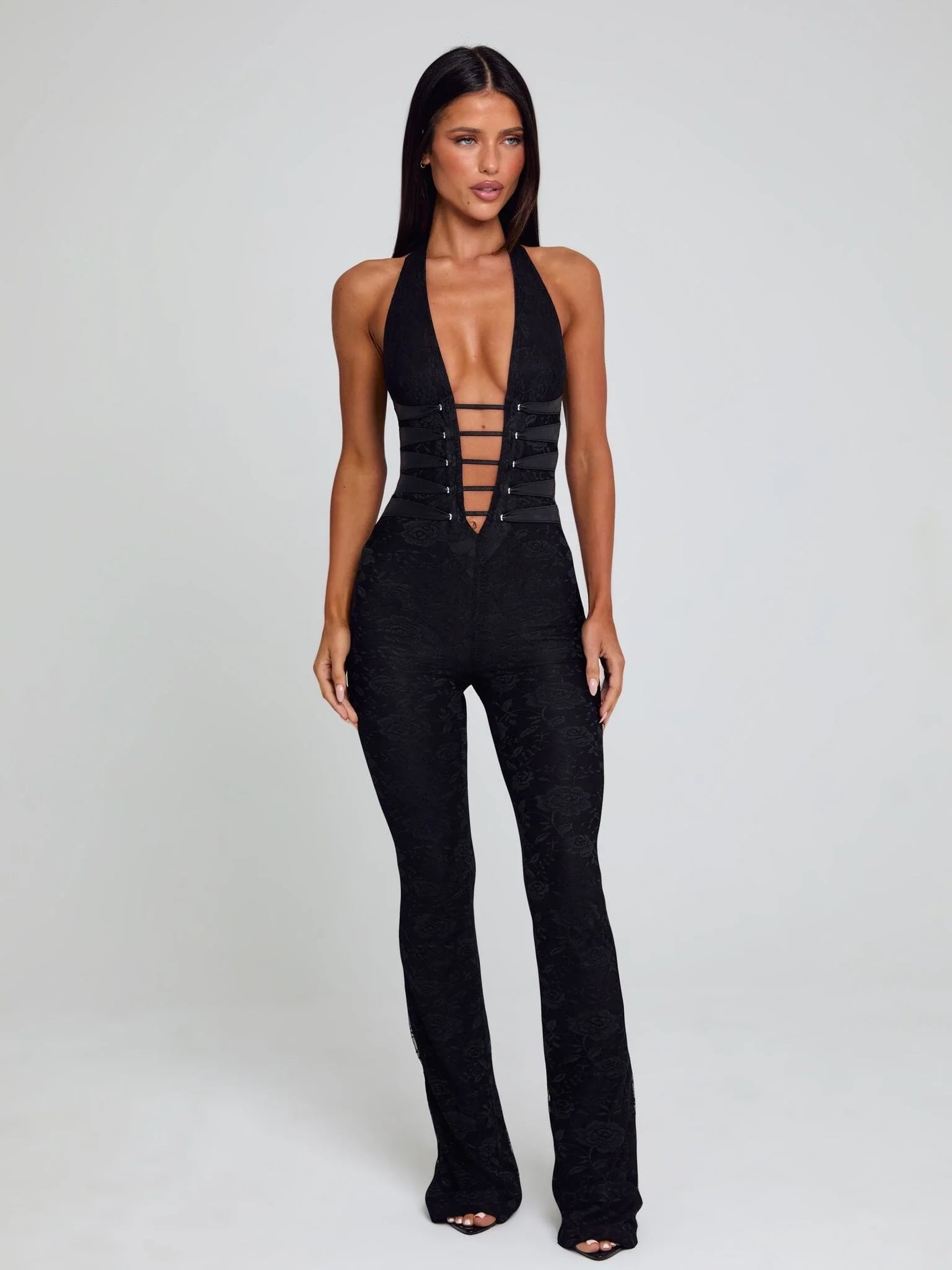 Sawyer Lace Mesh Jumpsuit