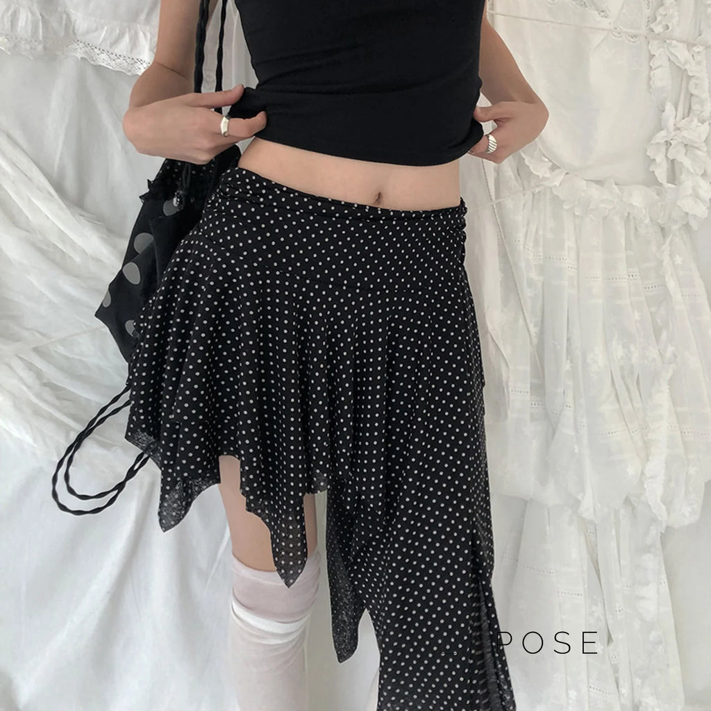 Sephora Asymmetric Polka Skirt