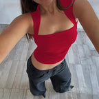 Sharlene Square Neck Crop Top