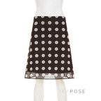 Sia Polka Dot Mesh Skirt