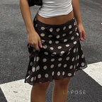 Sia Polka Dot Mesh Skirt